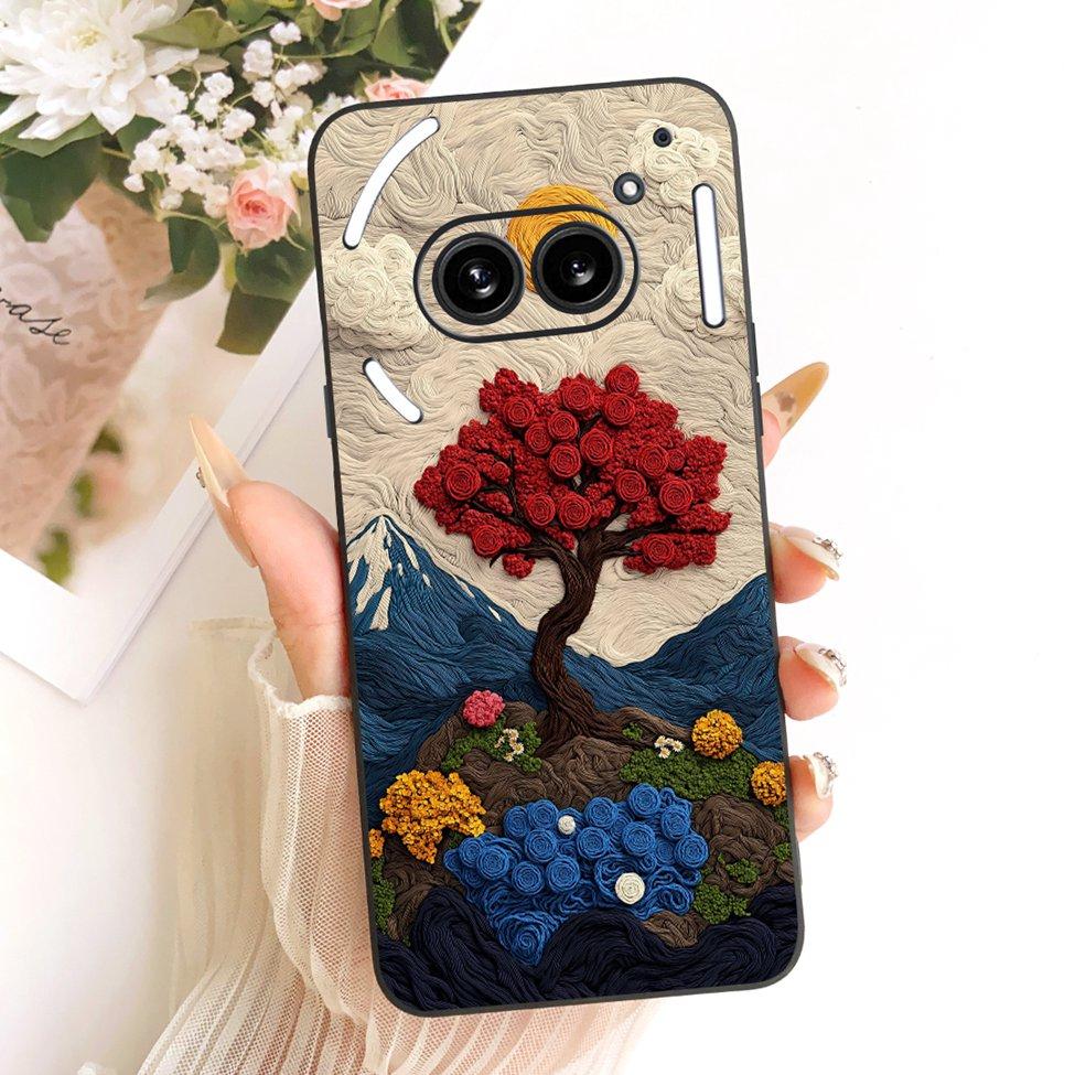 Cover For Nothing Phone 2a Case A142 Silicone Cute Cat Fashion Butterfly Funny Painted Casing For Nothing Phone (2a)