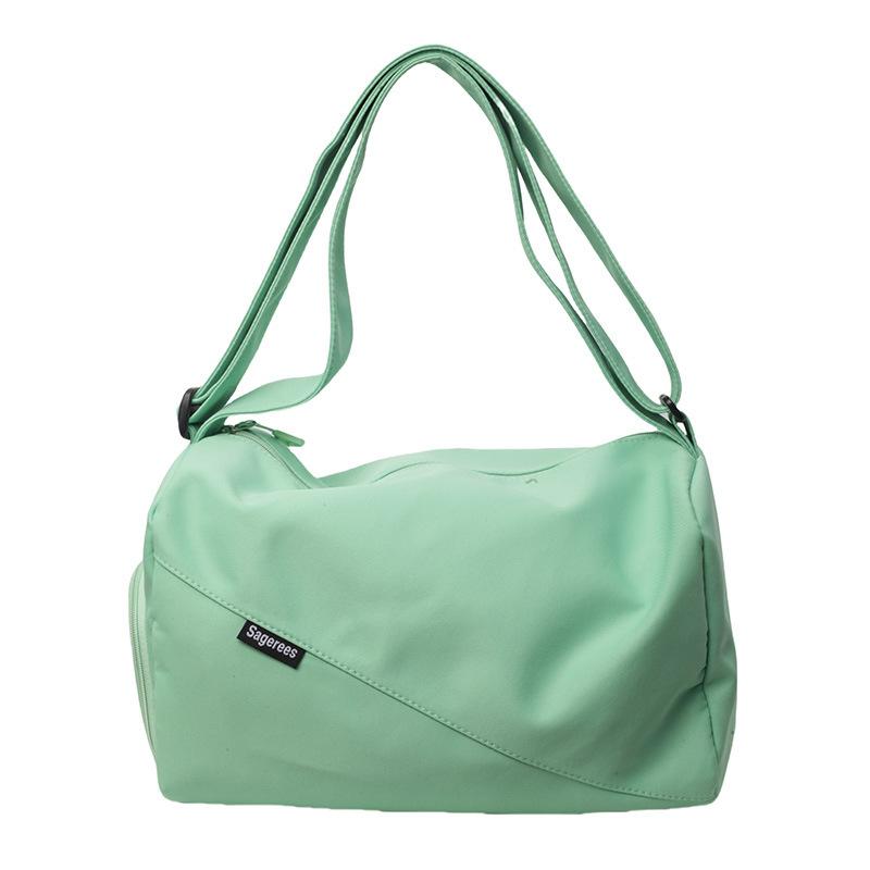 

Simple Large Capacity Travel Bag Dry Wet Separate Independent Shoe Warehouse Duffle Bag Solid Color Casual Yoga Sports Gym Bag one size fits all зелёный