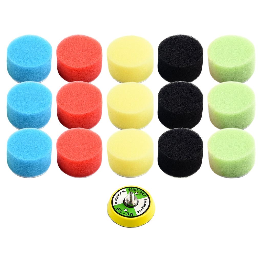 Polierpad Flach 50mm/2" Autoteile Polierpads Autozubehör Autowachs Polierset Ersatzwerkzeug Nagelneu