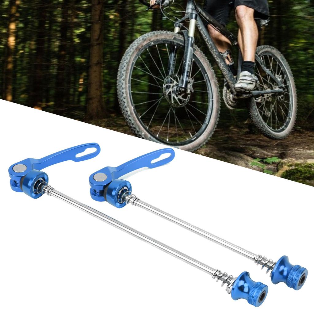 2Pcs   Wheel Hub Skewers Mountain Bike Road Bike Axle Quick Release Skewer Lever