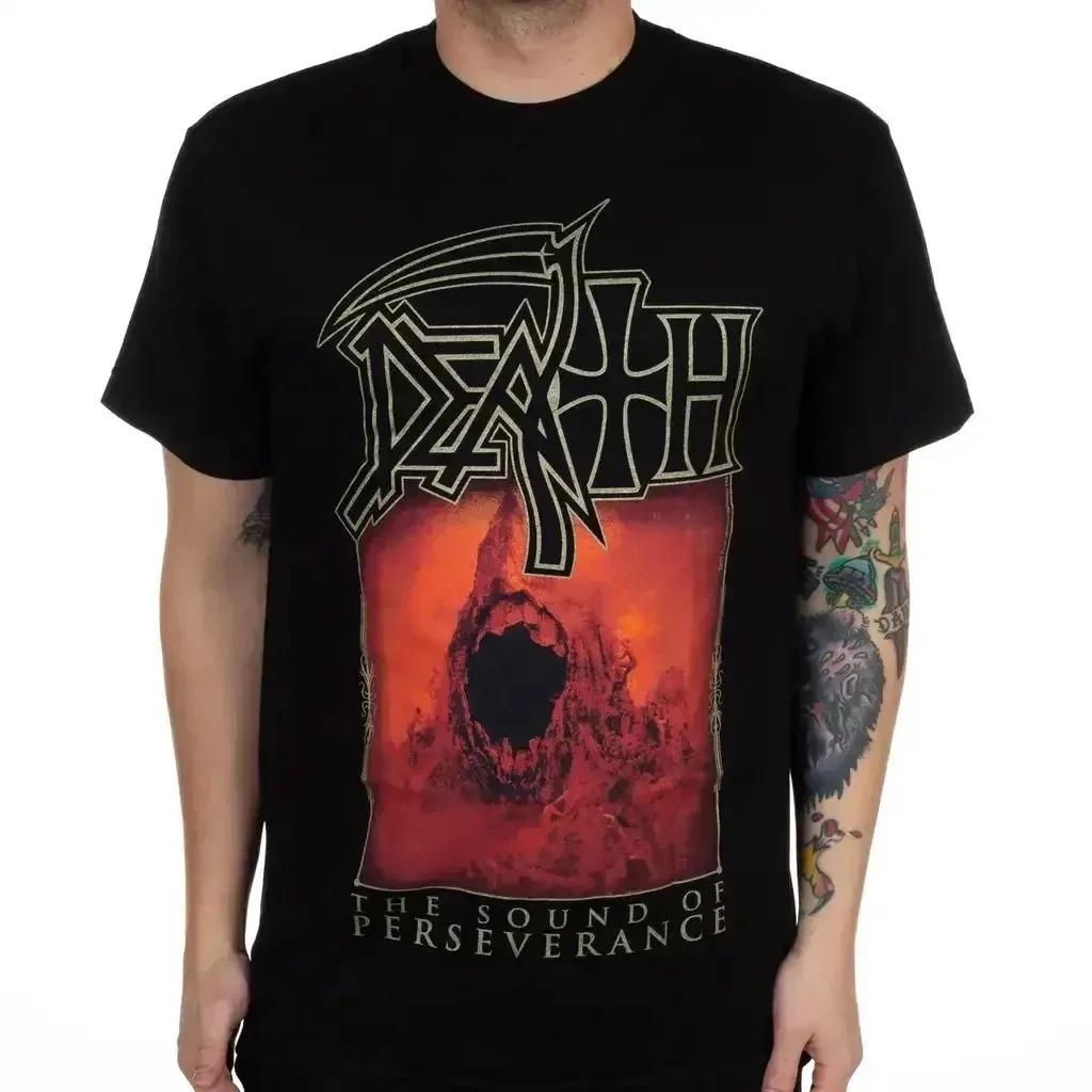 Death "Human" Retro Death Metal Album Grafisch Unisex Zwaar Katoen Oversized Rock T-shirt
