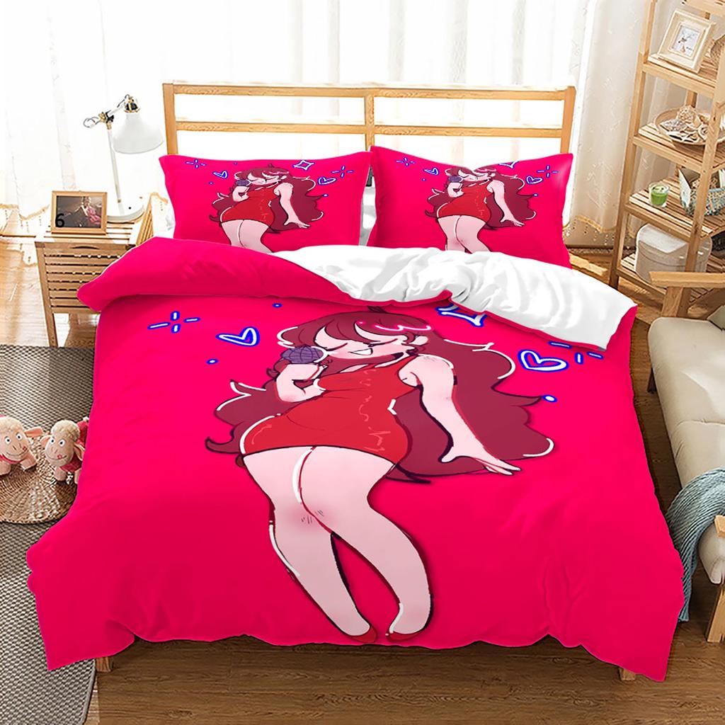 3D Friday Night Funkin Bedding Set Single Twin Full Queen King Size Friday Night Funkin Bed Set Children Kid Bedroom Duvet cover