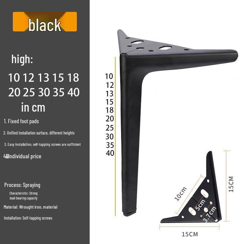 Semi-Circle Metal Furniture Legs: Ideal for Sofas, Bedside Tables, Coffee Tables, Beds, TV Cabinets 10cm High