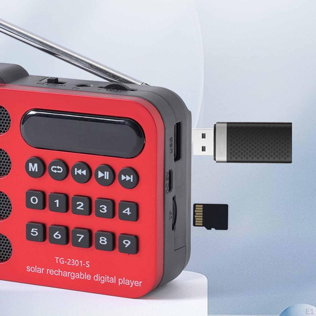 Portable Radio Mini Headphone Jack Sturdy Pocket Size MP3 Player for Walking Outdoor