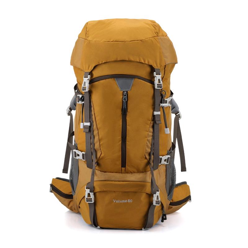 50L Waterproof Nylon Hiking Backpack - Large Capacity, Multifunctional for Outdoor Sports, Camping, and Travel