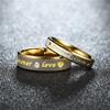 New Forever Love Couple Ring For Women Men Heart Stainless Steel Wedding Ring Fashion Engaged Party Jewelry