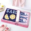 VIKAMA Cute Cartoon Sardine Floor Mat Soft Non-slip Absorbent Washable Doormat for Kitchen Bathroom Bedroom Sofa Home Decor