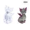 Cute Flying Dragon Snake Epoxy Mold Wall Home Decoration for Desktop Ornaments Flower Snake Flying Dragon Mold Molds DIY Craft