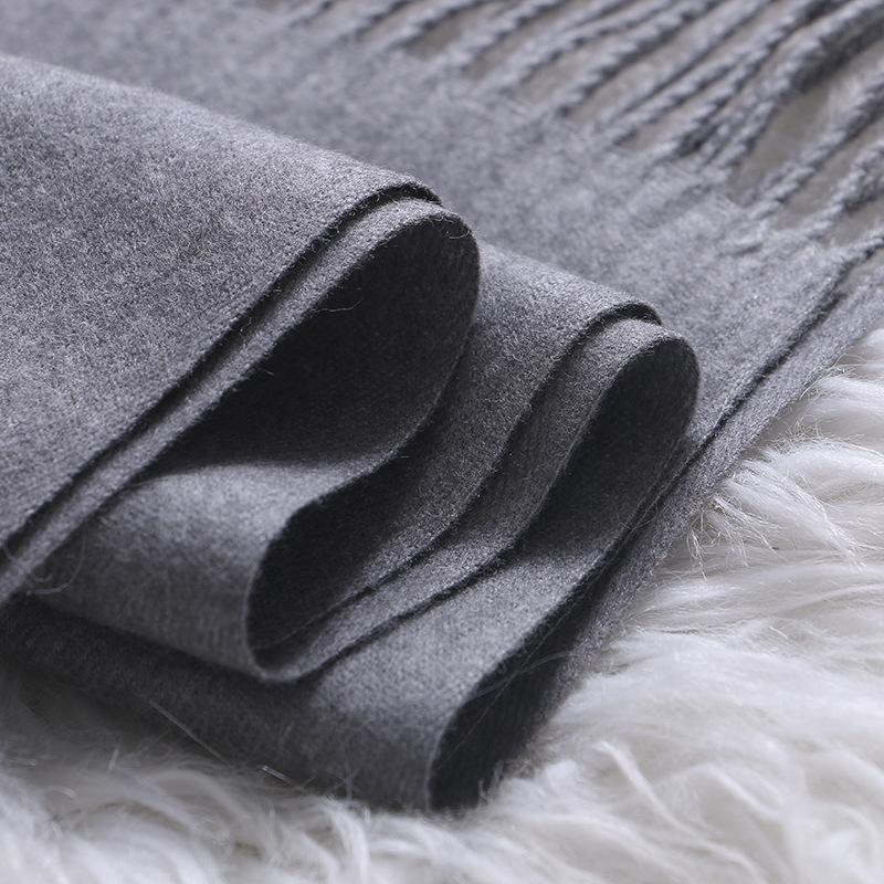 2025 Winter Damen Schals Lang Warm Imitation Kaschmir Hijab Einfarbig Damen Schal Wickel Damen Pashmina Bandana Kopftuch