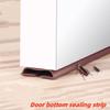 1Pcs Silicone Door Sealing Strip Self-adhesive Under Door Gap Protector Wind Prevention Noise Reduction Household Accessories