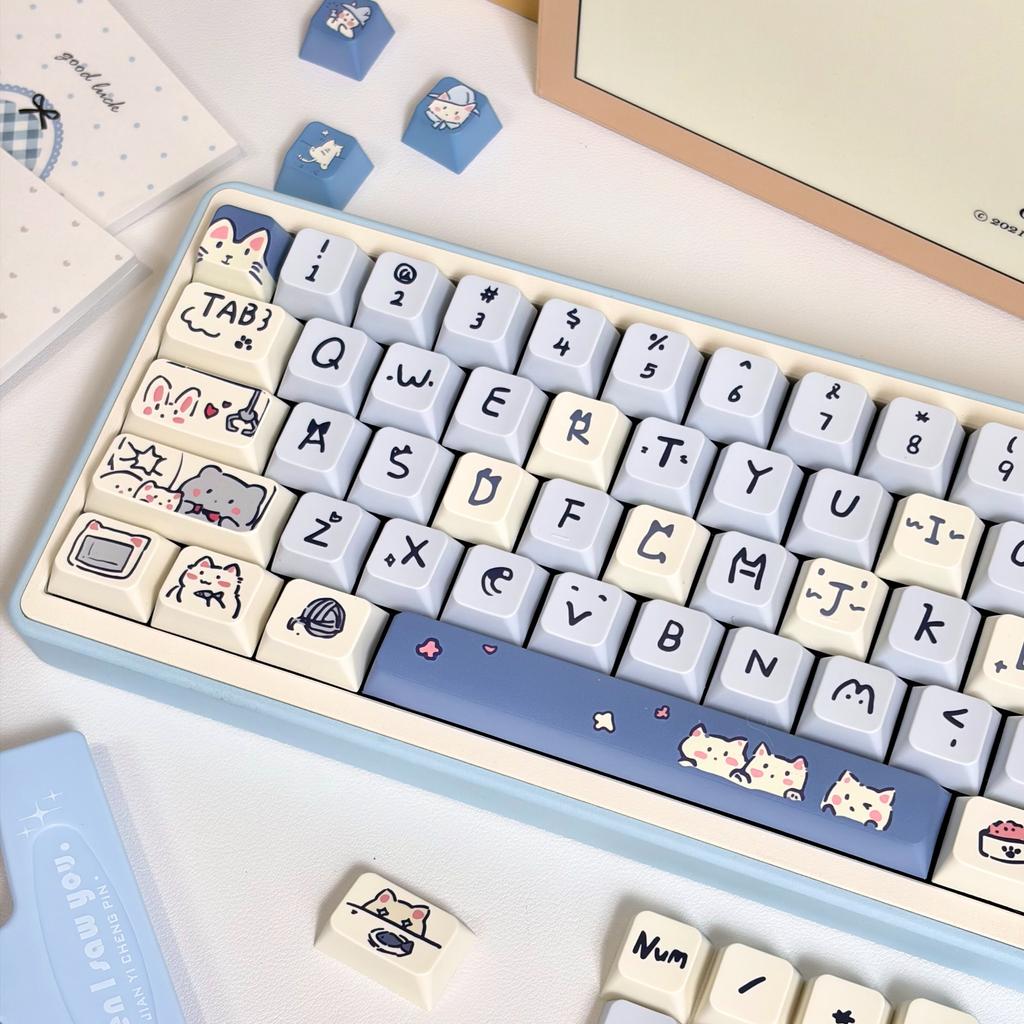 Kirsche MOA Süßes Kätzchen Schlüsselabdeckung Kit 95/114/118 Schlüssel HI75 HI8 68 F99 104 64 Wooting Mechanische Tastatur