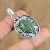Womens Day Deal Sterling Silver Green Aventurine Stone Handmade Pendant Jewelry