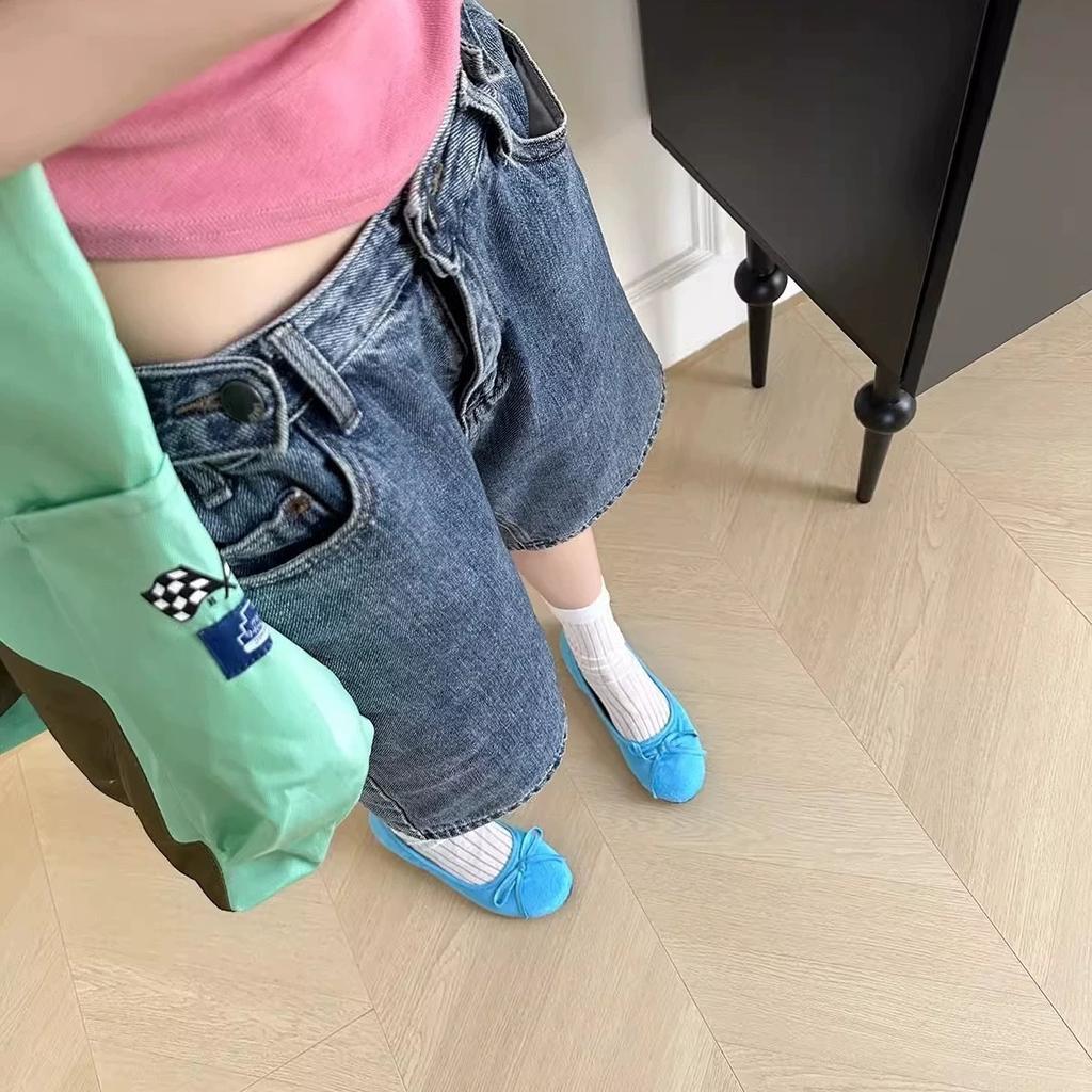 Mary Janes mit flachem Boden aus Schaffell, blau, runde Spitze, flacher Ausschnitt, einriemige Ballerinas, weich und bequem, kleine duftende Einzelschuhe