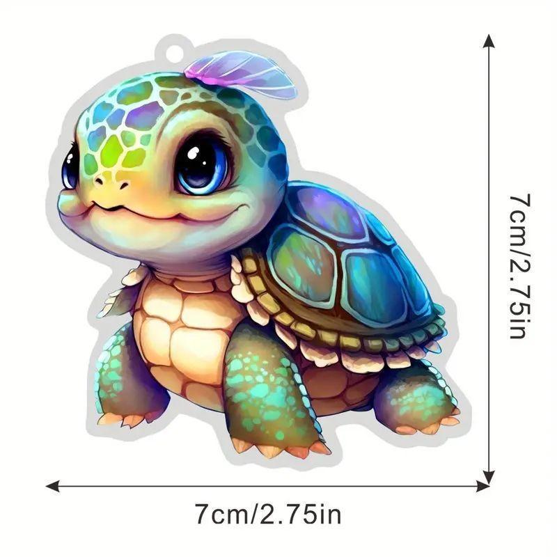 Colorful Acrylic Car Hanging Decor Cute Cartoon Style Home Decoration Accessories