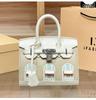 Platinum Women's Crocodile Pattern Color Block Handbag - European & American Fashion