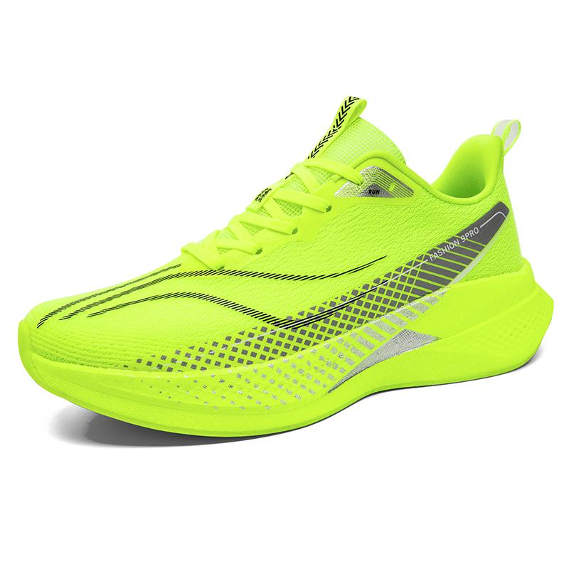 Premium Quality Lightweight Men Women Carbon Plate Running Shoes Airy Mesh High Rebound Cushioning Marathon Racing Sport Athletic Shoes
