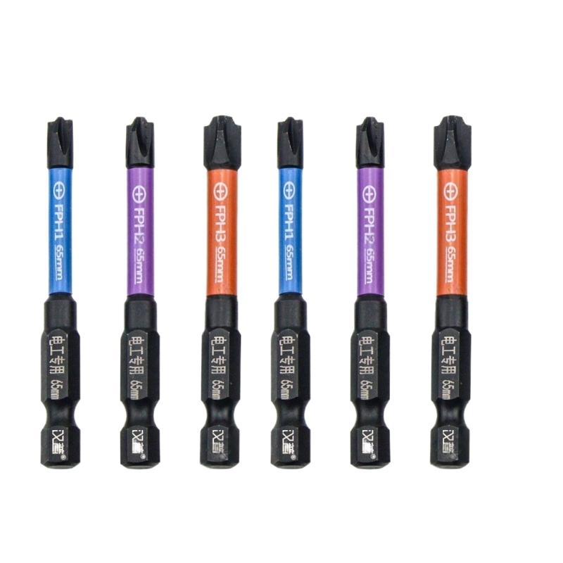 Professional Electrician Screwdriver 3pc Magnetic Driver Set High Hardness Alloys Steel Corrosion Resistant Black Phosphating Treatments