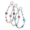 Iridescent Crystal Beaded Phone Lanyard & Keychain Bag Charm Pendant