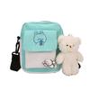 New canvas small bag cute girl simple shoulder bag contrasting color small fresh student messenger bag
