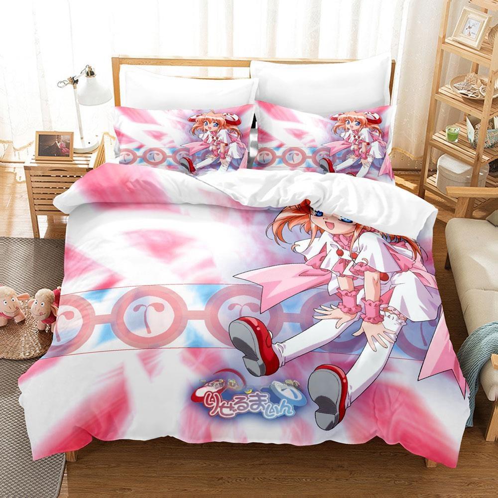 3D Printing Anime Kawaii Girls Rizelmine Bedding Set Single Twin Full Queen King Size Bed Set Adult Kid Bedroom Duvet Cover Sets