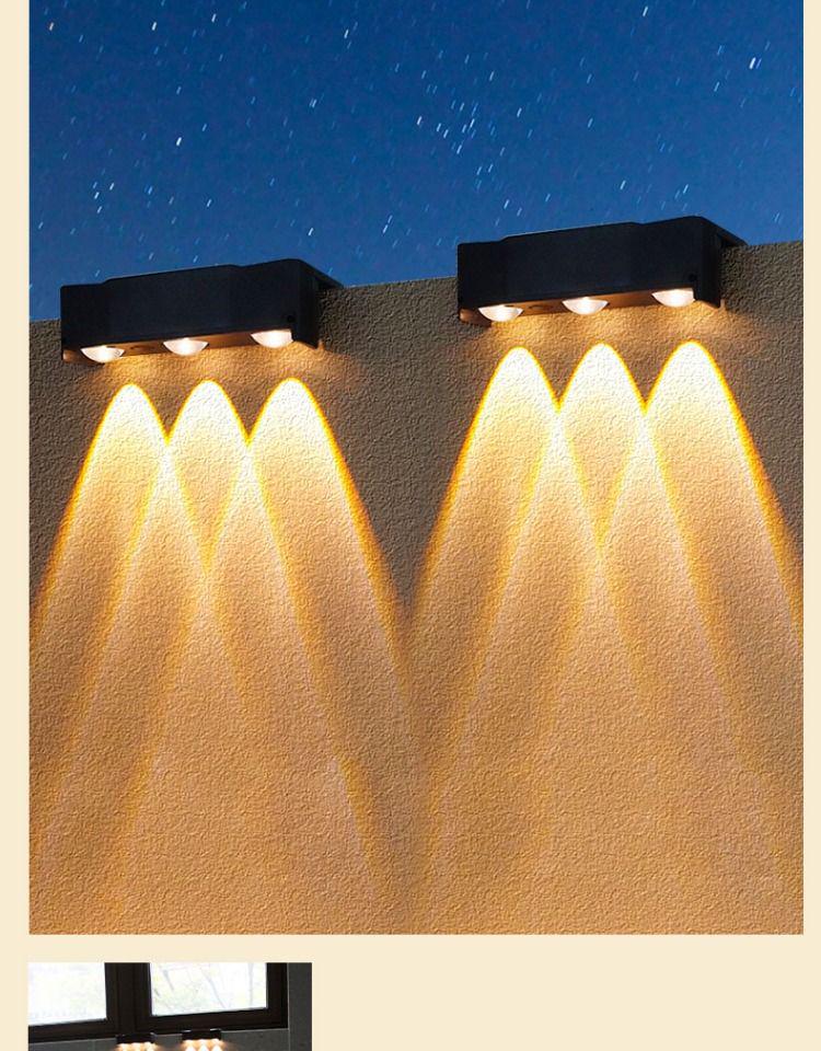 Automatic Solar Outdoor Courtyard Wall Light – Nighttime Decorative Atmosphere Light