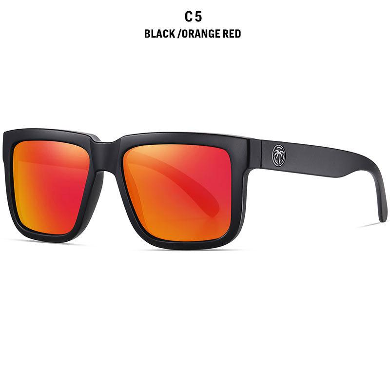 Colorful Polarized Square Men's and Women's Real Film Outdoor Sports Sunglasses