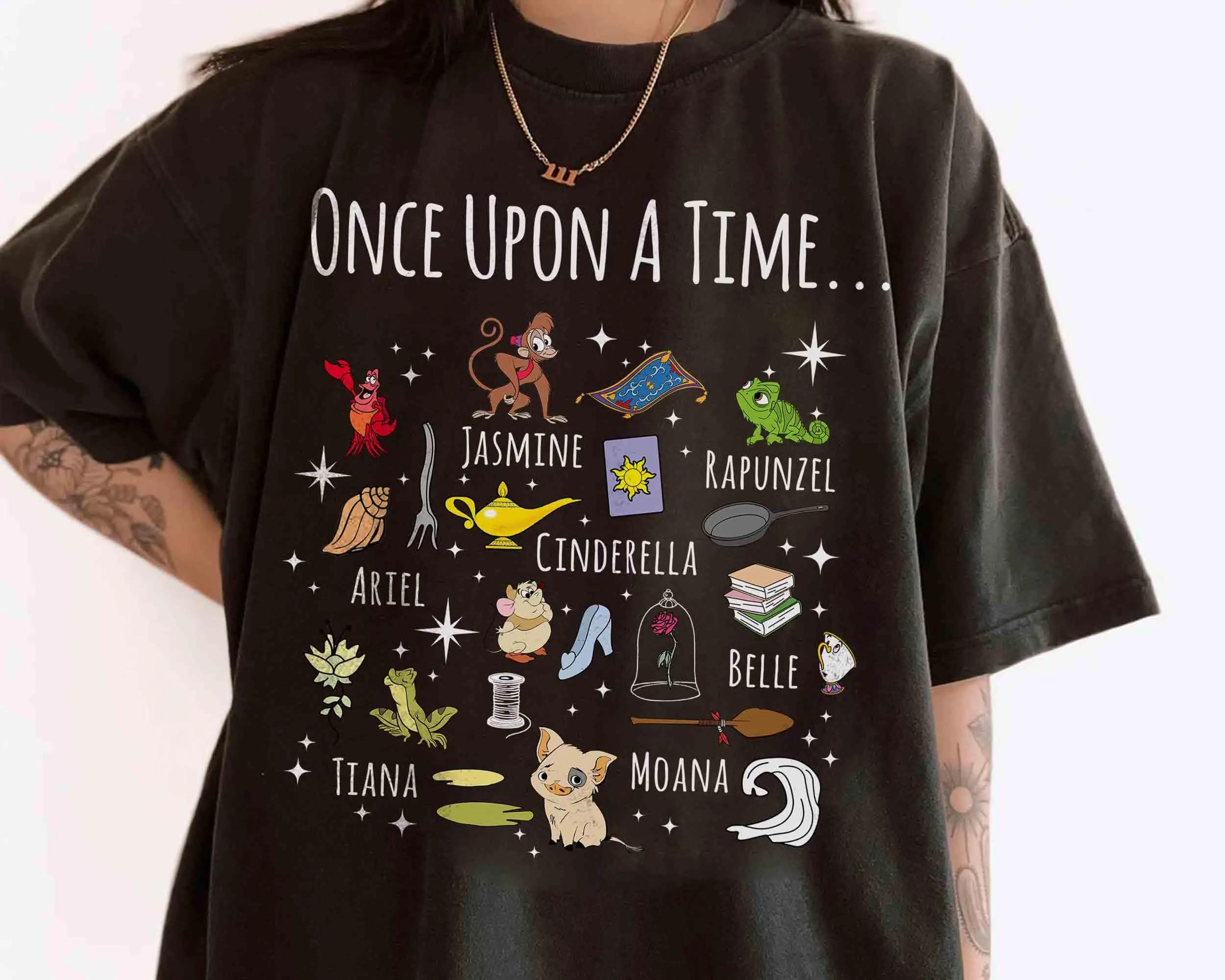 Волшебная ретро-футболка «Однажды» с принцессой   Футболка «Идентификация помощника принцессы» S