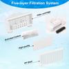 Pack Of 2 T Shaped Suction Cup Cat Water Fountain Filters With Multi Layer Filtration For Clean Fresh Drinking Water