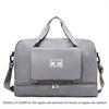 Large Capacity Foldable Travel Duffel Bag with Shoe Compartment, Sports Gym Tote Bag, Weekender Overnight Duffle Bag, Ideal for Travel, Vacation, Gym