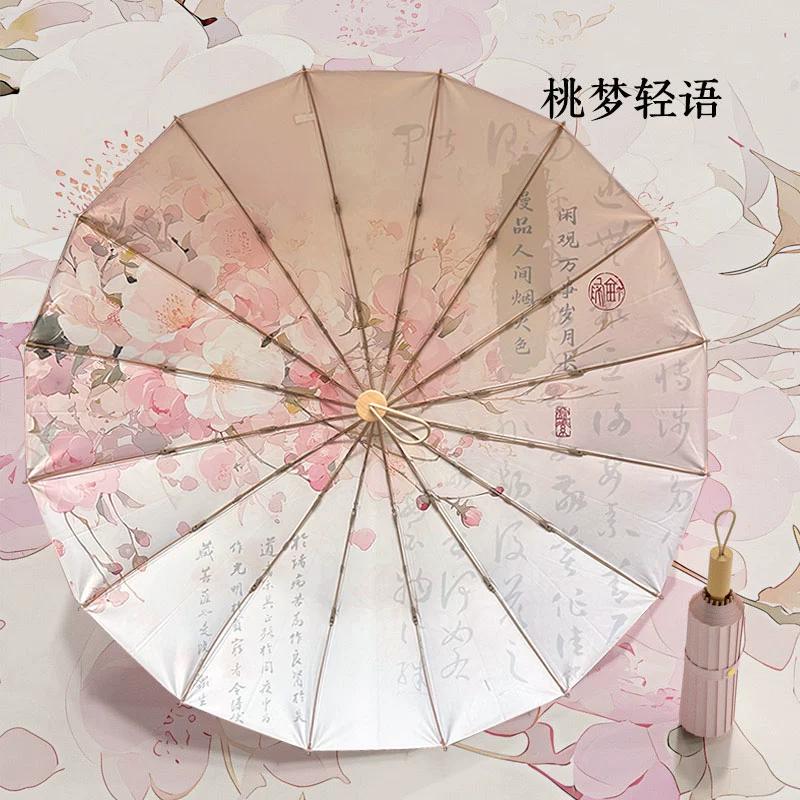 

Upf50+16 Солнцезащитный зонтик Fracture Stack, устойчивый к ультрафиолетовому излучению для солнечных и дождливых женщин