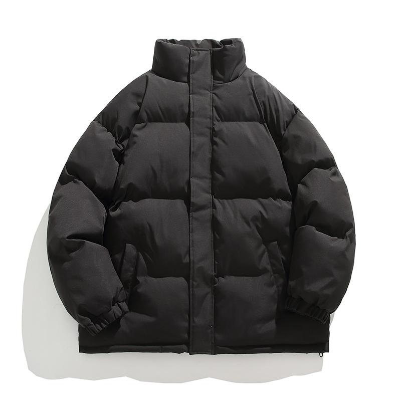 

Хлопковая куртка мужская со стойкой воротником, хлопковая куртка мужская зимняя, свободная, теплая, модная, трендовая, повседневная, универсальная, высококачественная куртка-пуховик 5XL чёрный