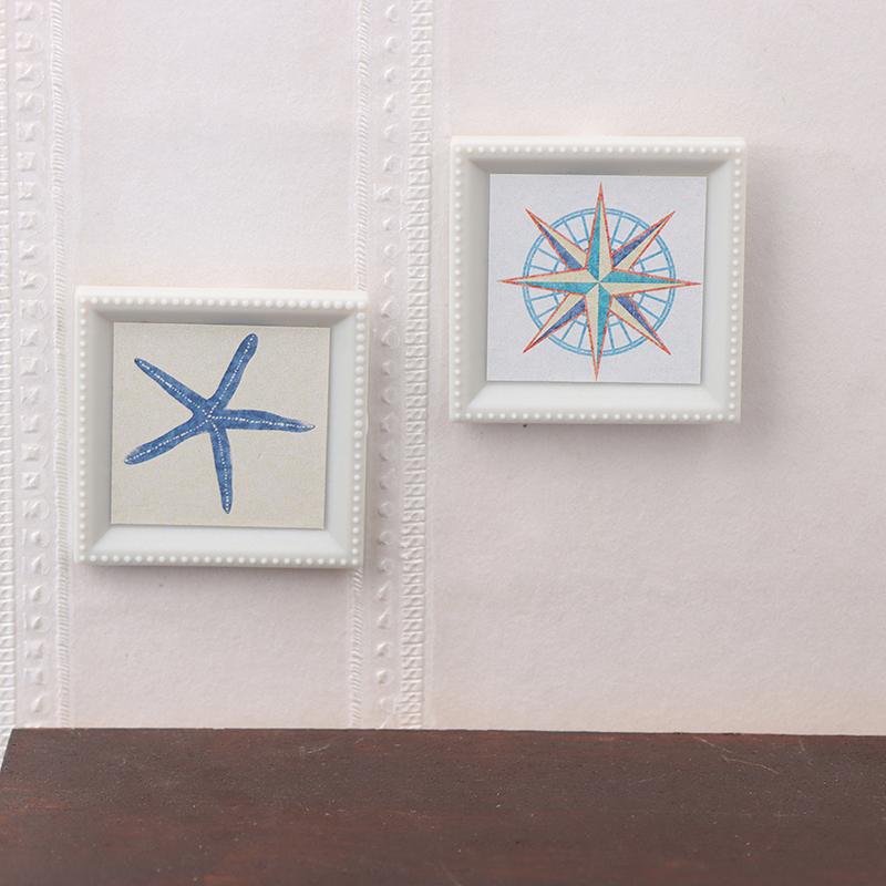 1/12 Dollhouse Mini Photo Painting Mural Wall Picture Dollhouse Home Decoration Dolls House Furniture Accessories