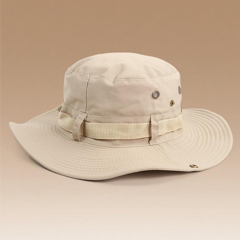 Bucket Hat Men's Tide Summer Outdoor Four Seasons Mountaineering Western Cowboy Hat Sunshade Sun Protection Camping Hat