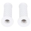 Nakira Motorcycle Grip Moped Handle 0.9 Inch (22.2 Mm) Non-Piercing Rubber C-Shaped (White)