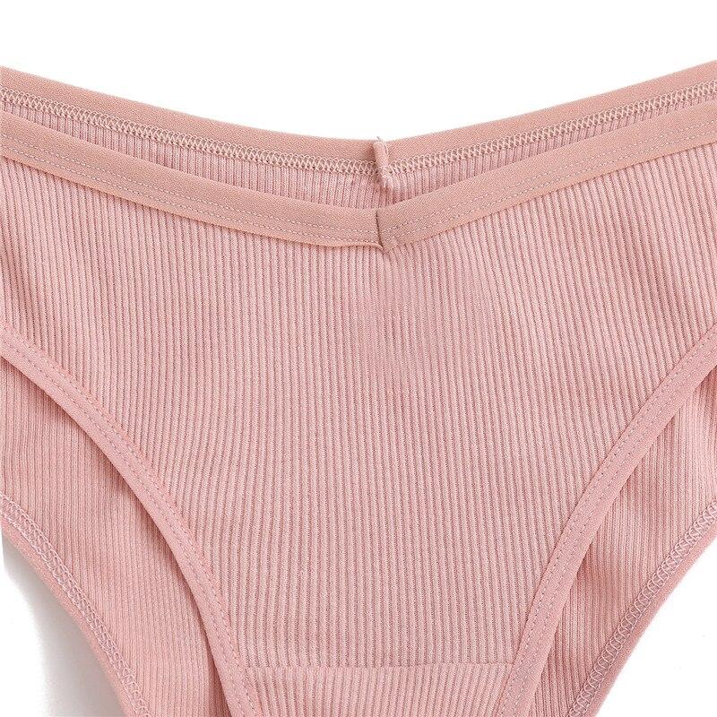 Women's Panty Cotton Thong Underwear Sexy V Waist Briefs Girls Low-Rise Soft Panty Women Underpants Female Lingerie New
