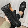 Echtes Leder Herrenschuhe handgenäht Lässige Herren Slipper Italienische Mokassins Atmungsaktive Herren Fahrerschuhe Chaussure Homme