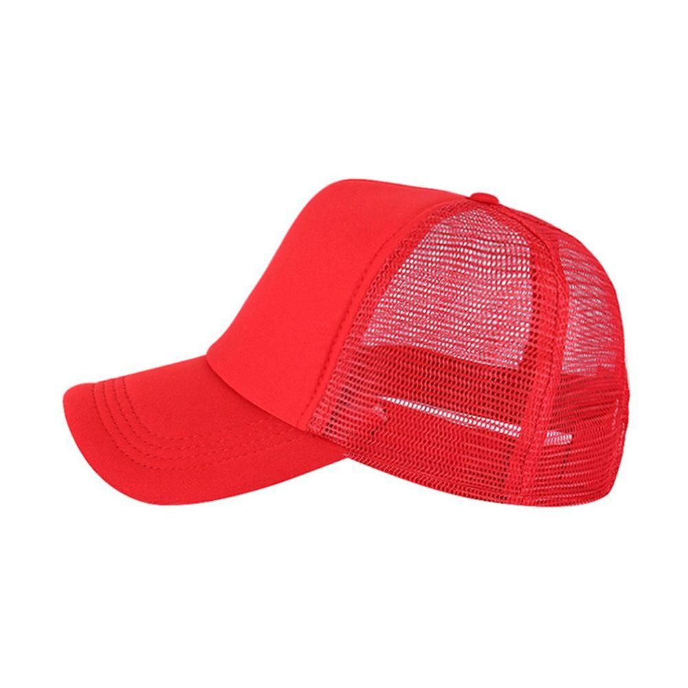 Breathable Baseball Cap Spong Mesh Peaked Cap Fashion Sunscreen Hat  Summer