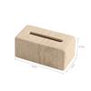 European Hole Stone Tissue Box High-end Living Room Office Tissue Box Multi-function Key Remote Control Storage Home Decoration