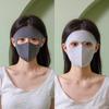 Atmungsaktive UPF50+ Sonnenmaske Polyester UV-Schutzmaske Eis Seide Gesichtsbekleidung Damen