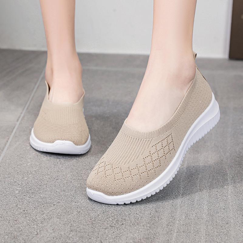 Chaussures de Sport Décontractées Confortables à Semelle Souple pour Femmes Âgées - Nouveau Style Grande Taille Chaussures en Tissu Vieux Pékin