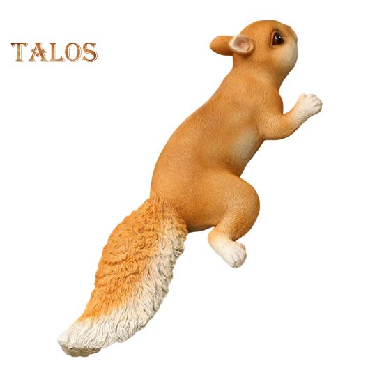 

Украшение в виде белки, фигурка белки из смолы, коллекционное украшение для цветочного горшка, расписанная вручную реалистичная скульптура белки для домашнего декора в саду C