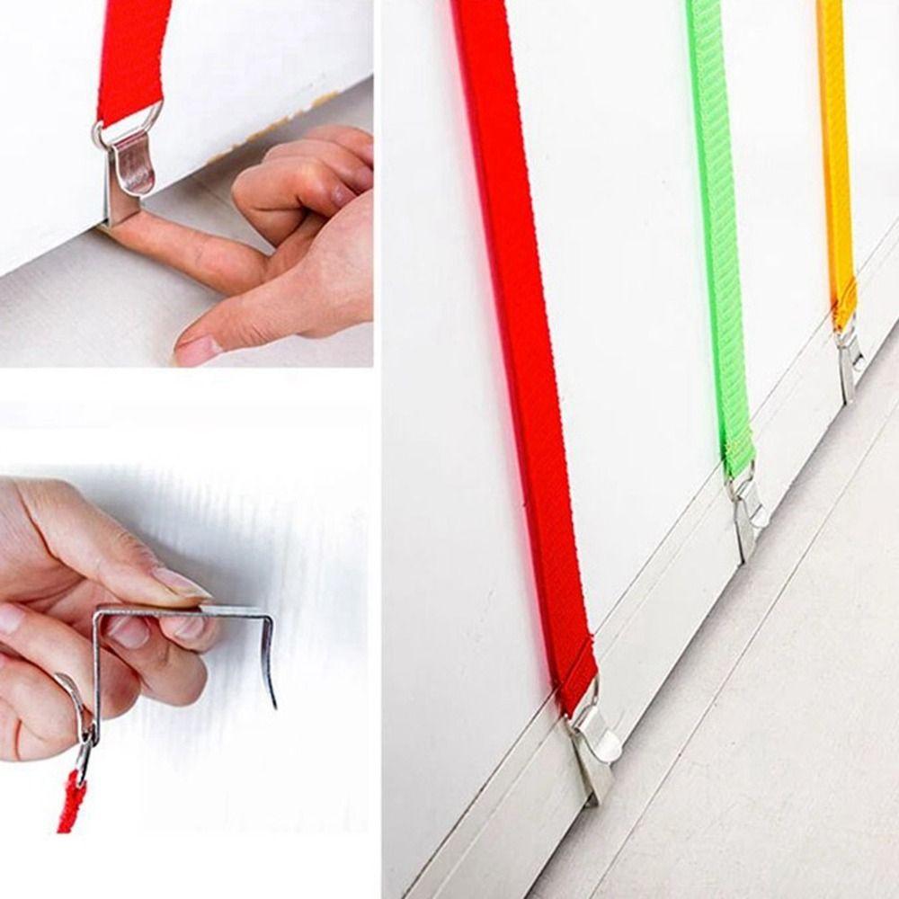 Fashion 7 Hooks Nylon Straps Cap Rack Seamless Hanging Hat Storage Holders Adjustable Space Saving Coat Clothes Rack Bag