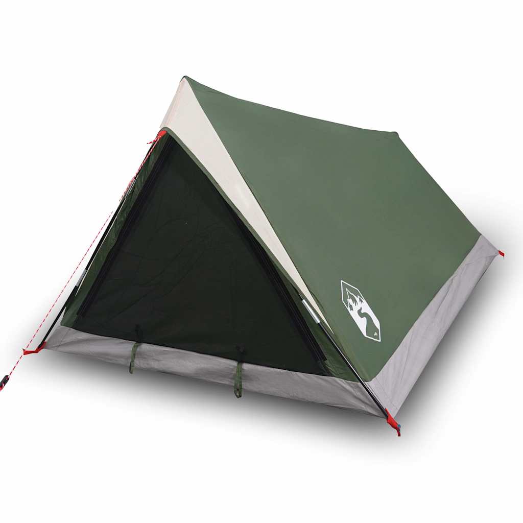 Vidaxl Tourist Tent, 2-Person, Green, Waterproof