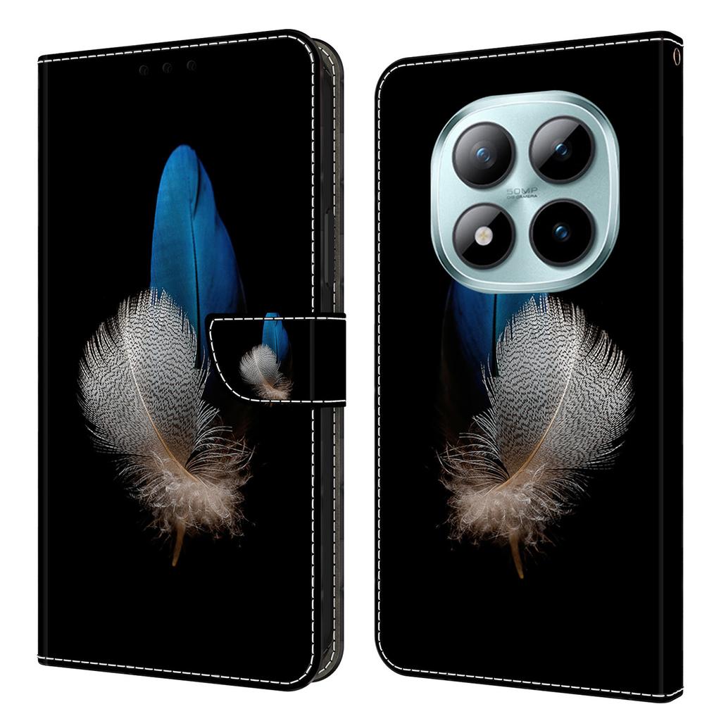 Pouzdro s peněženkou pro Xiaomi Poco M8 5G/Redmi Note 15 5G (Globální)/15 4G (Globální) 3D Vzor PU Kožené Pouzdro na Telefon s Stojánkem