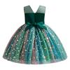 Summer Girls Princess Dress Colorful Children's Star Mesh Puffy Dress Skirt