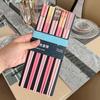 5 Pairs Reusable Plastic Chopsticks BPA-Free Dishwasher-Safe Non-Slip Fiberglass Chopsticks Chinese Japanese Chopstick Gift Set
