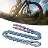 Rainbow Single Speed Bike Chain 100 Links Manganese Steel Fixed Gear Chain Rugby Cycling Chain for BMX Bikes,Fixed Gear Bikes