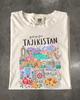 Tajikistan Retro Travel Souvenir T-Shirt, Dushanbe Pamir Mountains, Comfort Colors Shirt