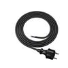Kabel Gumowy Z Wtyczką Prostą 2M 2X1,5Mm2 16A Ip44 Czarny H07Rn-F Mocny