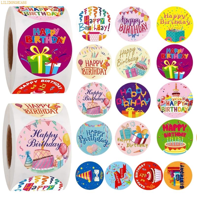 K1AE Colorful Birthday Party Decal Sticker For Creative Projects Home Decoration Use